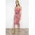 Trendyol Milla Ženska haljina TPRSS24EL00150, Roze