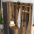 HANAH HOME Cipelarnik sa čivilukom Berlin ABC Walnut Anthracite