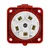 tp electric RAVNA CEE NAPAJALNA VTIČNICA 32A 5P 400V 70X70MM INDUSTRIJSKA