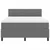Vidaxl LED Box Spring Postelja Svetlo siva in bela. 140 x 200 cm