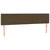 Vidaxl Box spring postelja z vzmetnico temno rjav 200x200 cm blago