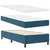 Krevet s opruga kutije Tamno plava 100 x 200 cm Baršun