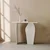 Hanah Home Konzola Arya, 100x90x40 cm, Svetlosiva