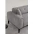 Atelier del Sofa Trosed na razvlačenje Athena 92x76x225cm Svetlosivi