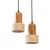 Opviq luster Loer-B, 2 × E27, bež / hrast