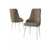 HANAH HOME Set 4 stolice Neta Cappuccino White
