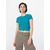 Womens stretch jersey Cropped Tee watercolor