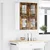 Vidaxl Viseča omarica Dimljeni oreh 60 x 31 x 40 cm Konstruiran les