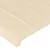 Vidaxl Box spring postelja z vzmetnico krem 90x200 cm blago