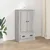 Visoka komoda siva sonome 60x35,5x103,5 cm konstruiranog drva