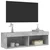 TV ormarić s LED svjetlima siva boja betona 100x30x30 cm