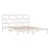 Vidaxl Posteljni okvir bel 180x200 cm trden les