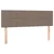 Vidaxl LED posteljno vzglavje taupe 144x5x78/88 cm blago