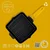 Grill pan, square, cast iron, 24 x 24 cm, yellow handle - LAVA