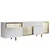 HANAH HOME TV polica Norm White Gold