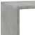 Pregrada/regal za knjige 3 razine sivi 137,5x29x103,5 cm drveni