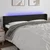 Vidaxl LED posteljno vzglavje črno 163x16x78/88 cm blago