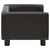 Sofa za pse smeđa 60 x 43 x 30 cm od pliša i umjetne kože