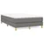 Vidaxl Box spring postelja z vzmetnico temno siva 120x190 cm blago