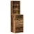 Vidaxl Toaletna mizica 2 szt. Rjava 50 x 41 x 135 cm Konstruiran les