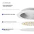 Dengling Ugradna lampa LED, 18 W, izrez 14 - 16.5 cm, Bela