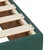 Vidaxl Box spring postelja z vzmetnico temno zelena 200x200 cm žamet