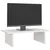 Stalak za monitor bijeli 50 x 27 x 15 cm od masivne borovine