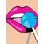 Samolepilna tapeta pop art lizika - 196x270