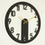 WALLXPERT Mood Metal Wall Clock APS114 Black