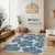 Modra pralna preproga 60x100 cm Blue Meadow – Mila Home