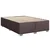 Vidaxl Box spring postelja z vzmetnico temno rjava 160x200 cm blago