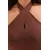 Trendyol Curve Ženska bluza Tbbss25Af00009, Braon