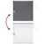 Venecijanski zastore Tamno siva 130 x 130 cm Aluminij