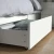 MALM Okvir kreveta,vis. s 2 kut. za odl., bela, 160x200 cm