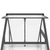 Staklenik s okvirom antracit 169 x 58 x 202 cm aluminijski