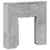 Okvir za kamin Betonska siva 93 x 20 x 89 cm Konstruirano drvo