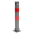 ModernHome Sklopiva Parking barijera STUB sivi 60 cm with Key and Reflective Stripes