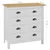 Den Komoda Hill Range bela 79x40x80 cm trdna borovina