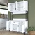 Hanah Home Komoda 120x198,6x40cm Bela