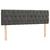 Vidaxl Box spring postelja z vzmetnico temno siva 140x200 cm žamet