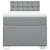 Vidaxl Box spring postelja z vzmetnico svetlo siva 80x200 cm blago