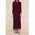 Trendyol Modest Ženska haljina Tctss26Eb00021, Bordo