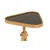 Hanah Home pomoćni sto Opus Ucgen 46, 46 cm, hrast / crni mermer