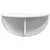 Polica na zidu 2 pcs Bijelo 48 x 24 x 24 cm Konstruirano drvo