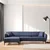 Atelier del Sofa Ugaona garnitura Belissimo 95x67x140cm Plava