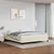 Vidaxl Posteljni okvir krem 180x200 cm umetno usnje