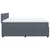 Vidaxl Box spring postelja z vzmetnico temno siva 200x200 cm žamet
