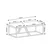 Hanah Home Set Stolova za dnevnu sobu Verona P0024623, Antracit