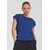 Womens T-shirt with extended shoulder spaceblue