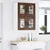 Zidni stakleni ormarić LUCCA 2 pcs Smeđi hrast 60 x 31 x 40 cm
